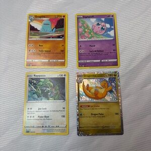 2025 McDonald's Pokémon 4 Cards (Quagsire, Jigglypuff, Rayquaza, Dragonite)
